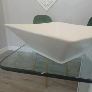 I Patrizi Square Large Serving Bowl Modern Dish White Made in Italy